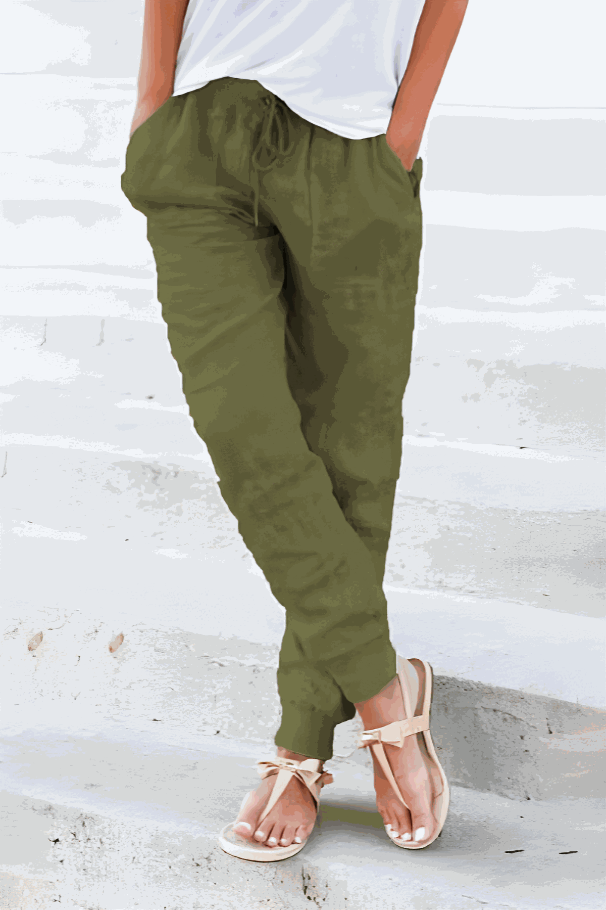 Zariah | Jogger Trousers with Drawstring Waist and Elastic Cuffs