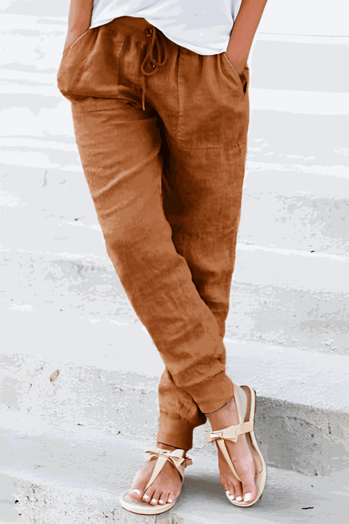 Zariah | Jogger Trousers with Drawstring Waist and Elastic Cuffs