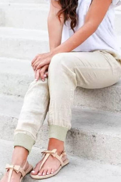 Zariah | Jogger Trousers with Drawstring Waist and Elastic Cuffs
