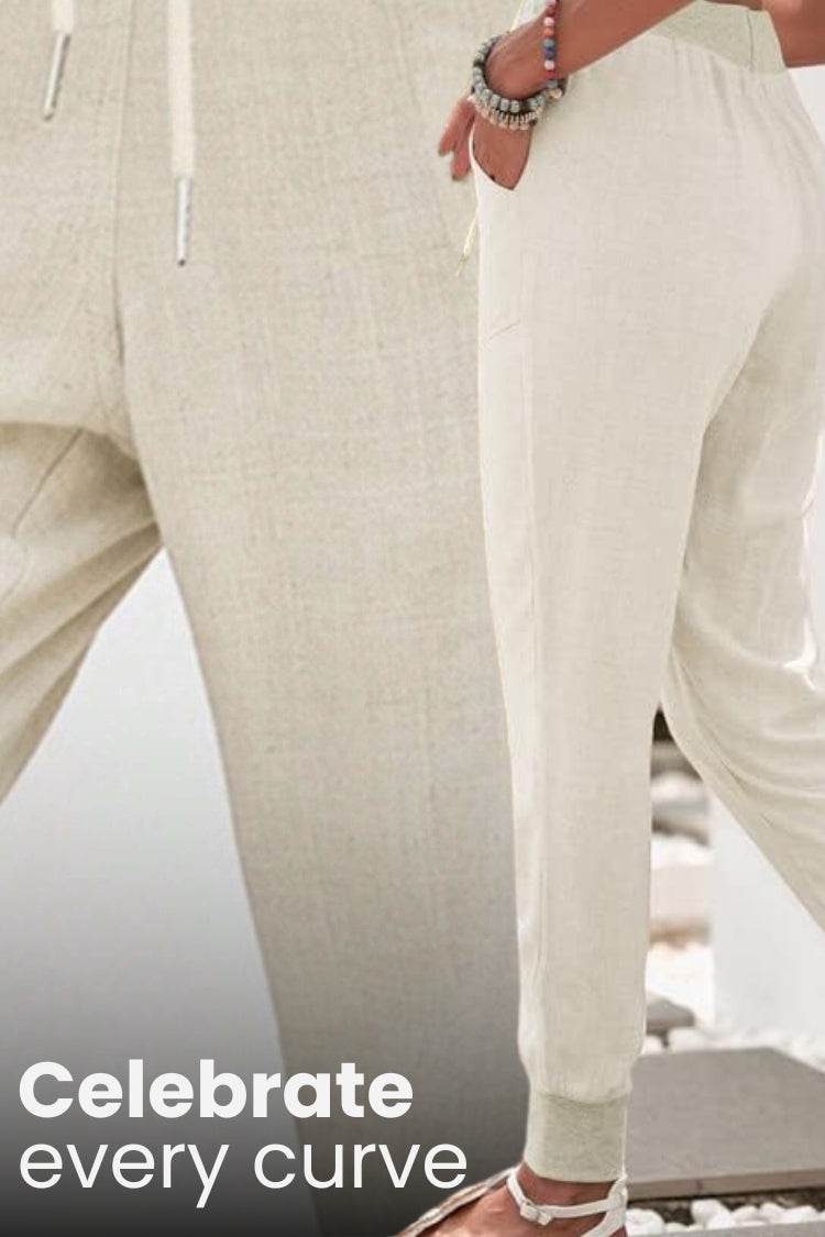 Zariah | Jogger Trousers with Drawstring Waist and Elastic Cuffs