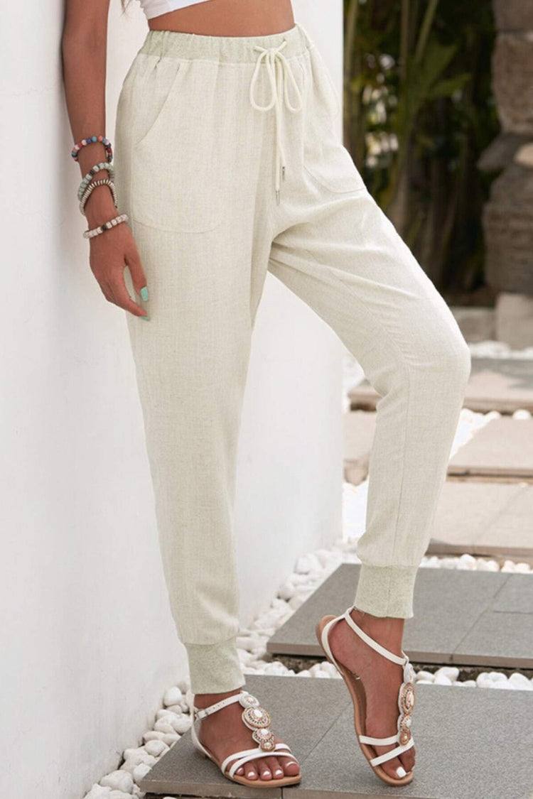 Zariah | Jogger Trousers with Drawstring Waist and Elastic Cuffs