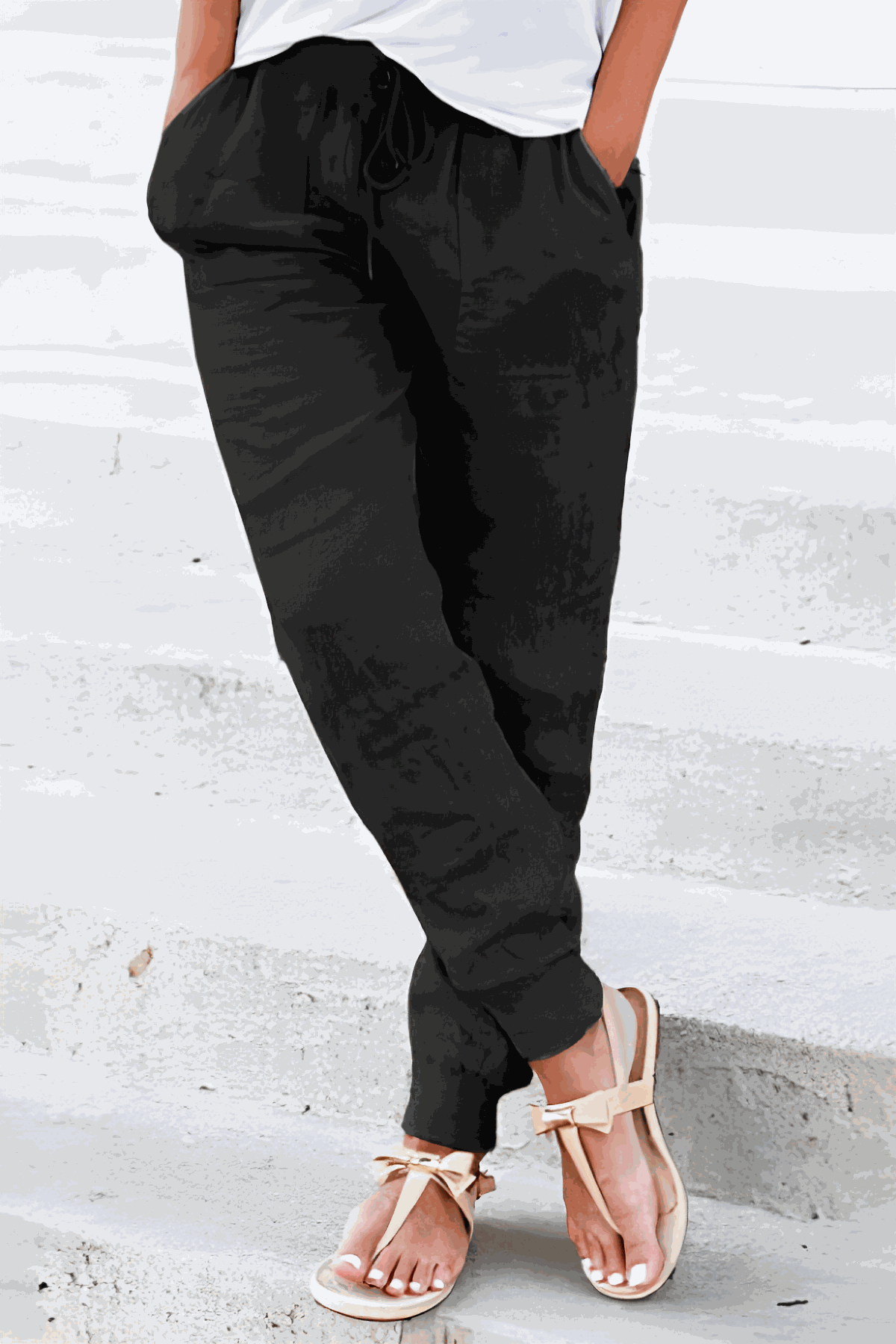 Zariah | Jogger Trousers with Drawstring Waist and Elastic Cuffs