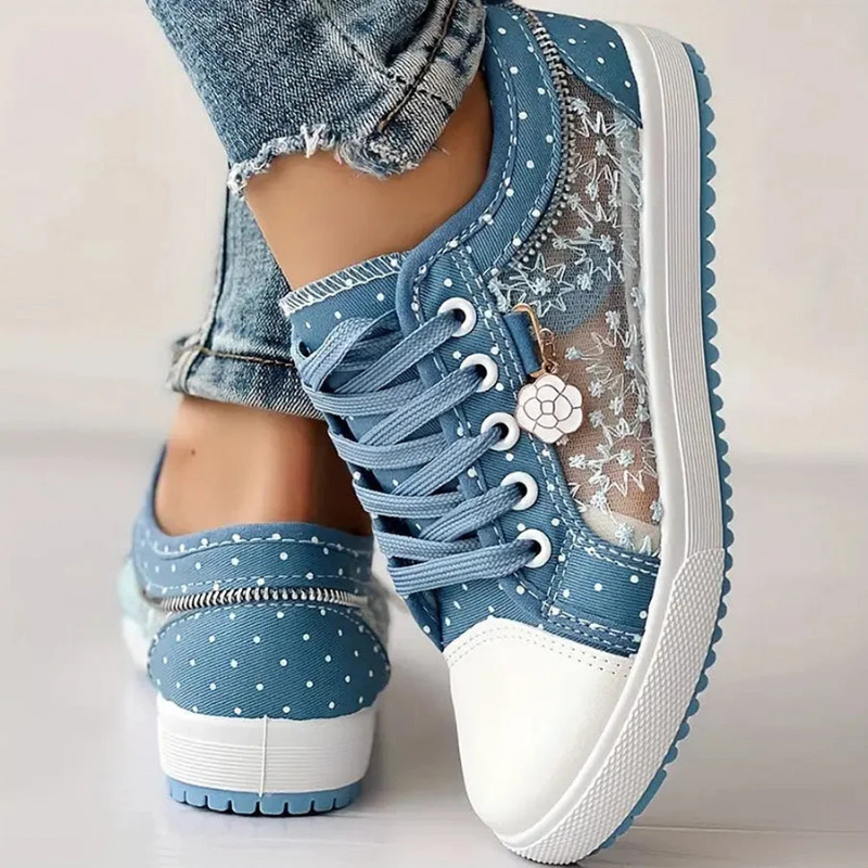 Women's Athletic Sneakers with Supportive Design and Breathable Mesh
