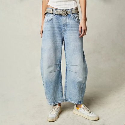 Tatum | Barrel Leg Jeans with High Waist and Relaxed Fit