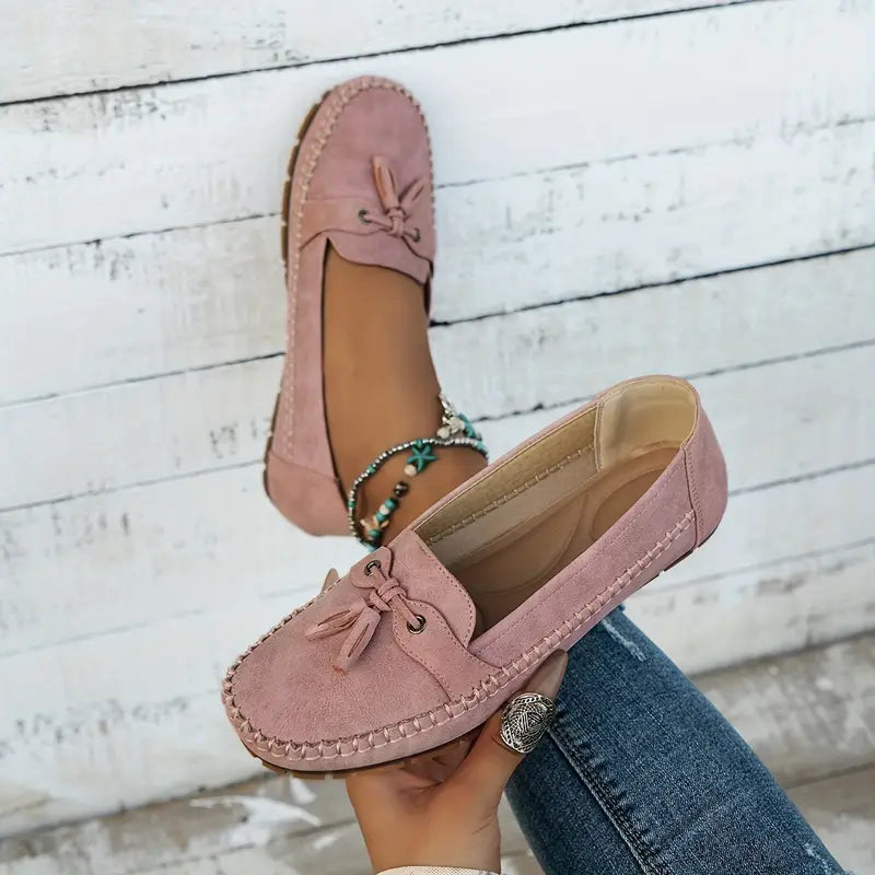 Women's Soft Loafers with Cushioned Insole and Flexible Sole