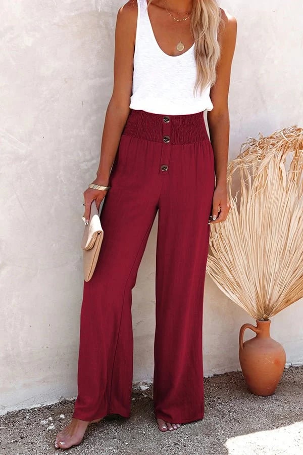 Harper | High-Waisted Trousers with Stretch Fabric and Tailored Fit