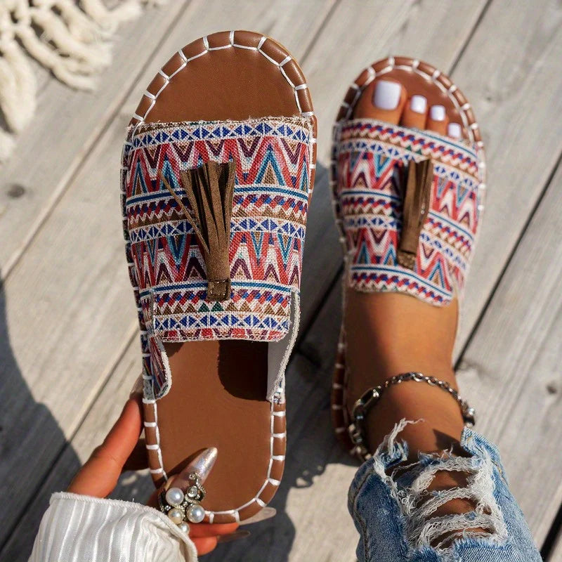 Boho Tassel Flats