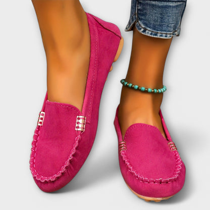 Women's Slip-On Moccasins with Soft Upper and Flexible Sole