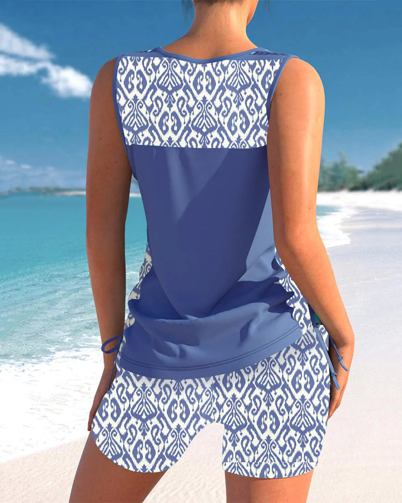 Women's Swimwear Set with Adjustable Straps and Quick-Dry Fabric