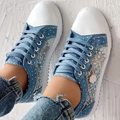 Women's Athletic Sneakers with Supportive Design and Breathable Mesh