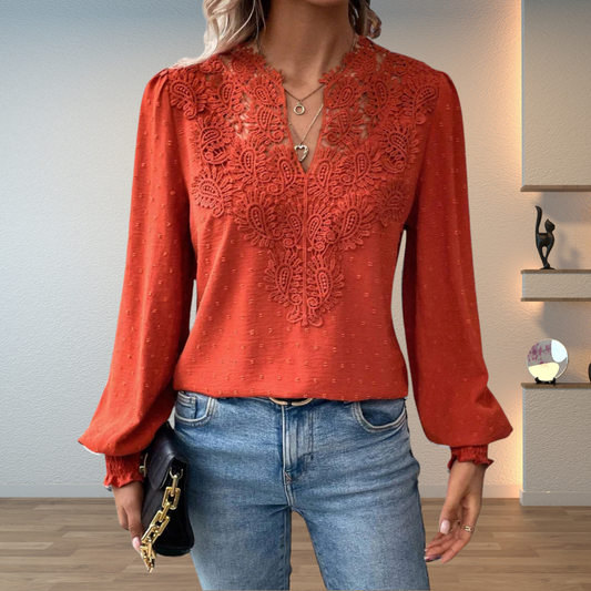 Women's Lightweight Blouse with Breathable Fabric and Relaxed Fit