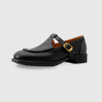 Women's Retro T-Strap Mary Jane Shoes with Round Toe and Low Heel