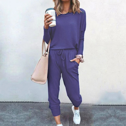 Genevieve | Jogger Lounge Set with Adjustable Waist and Soft Fabric