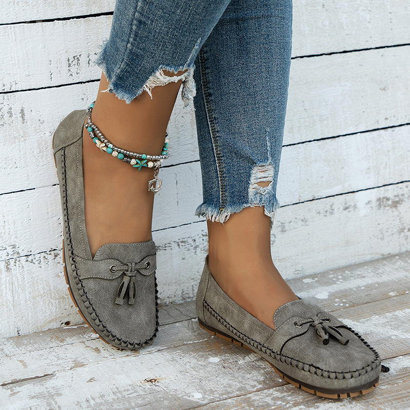 Women's Soft Loafers with Cushioned Insole and Flexible Sole