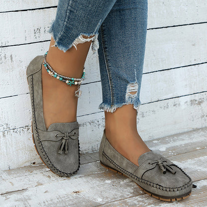 Women's Soft Loafers with Cushioned Insole and Flexible Sole