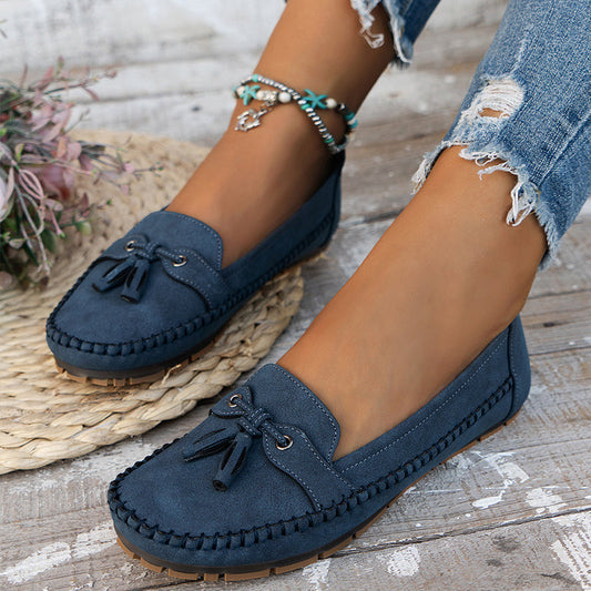 Women's Soft Loafers with Cushioned Insole and Flexible Sole