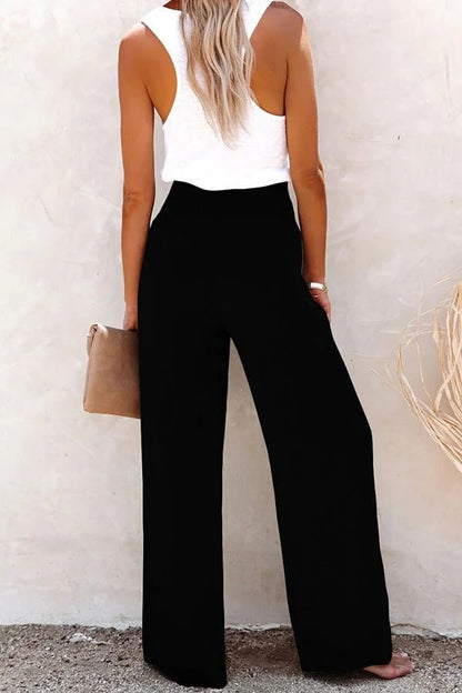 Harper | High-Waisted Trousers with Stretch Fabric and Tailored Fit