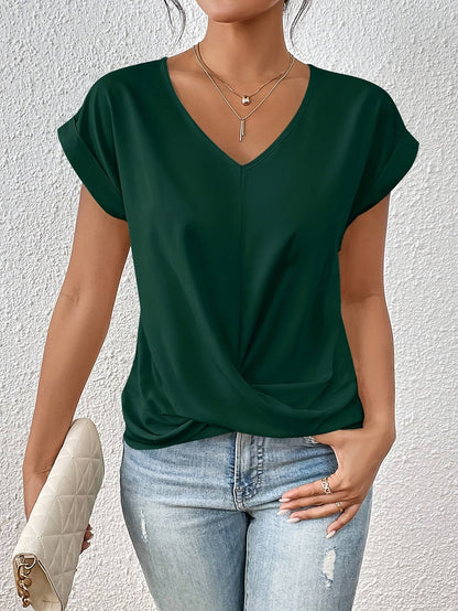 Cleo | Casual Sweetheart Neckline T-Shirt