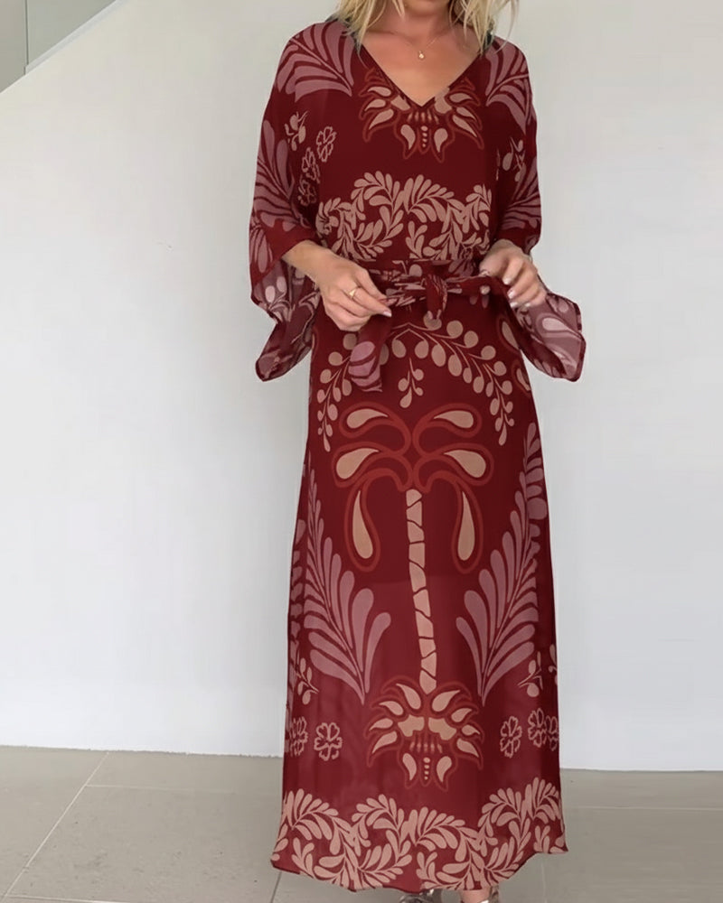 Liora | Breathable Cotton Blend Maxi Dress