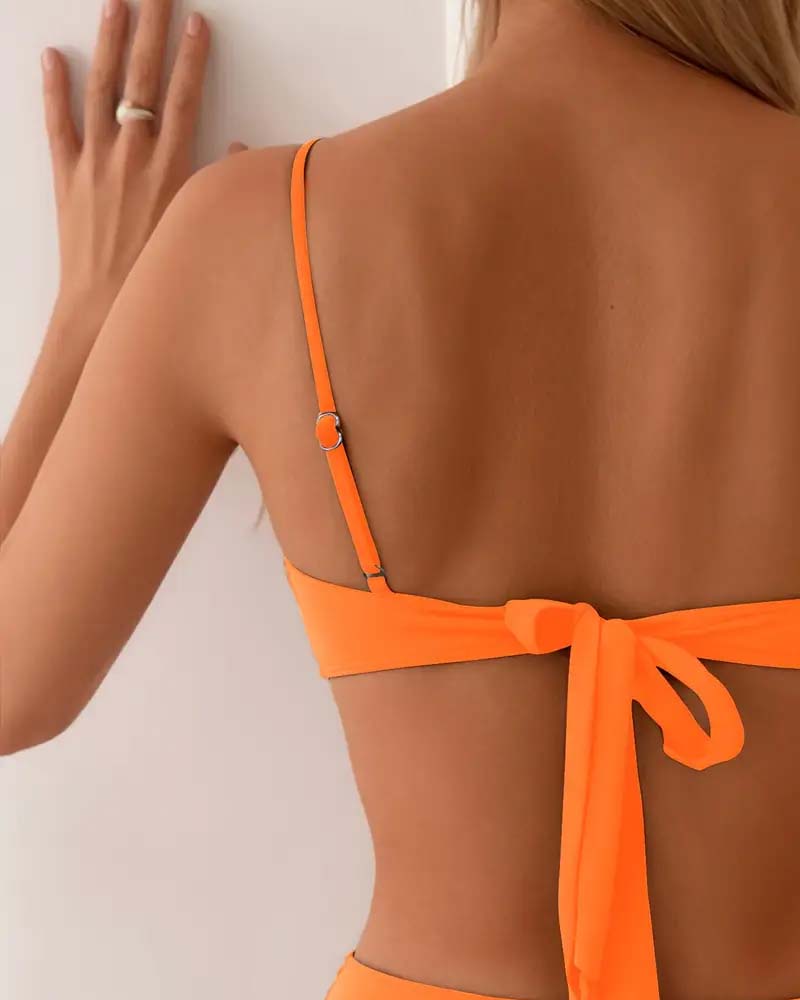 Women's Bikini Set with Adjustable Straps and Removable Padding