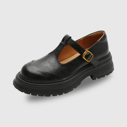Women's T-Bar Mary Jane Shoes with Round Toe and Low Heel