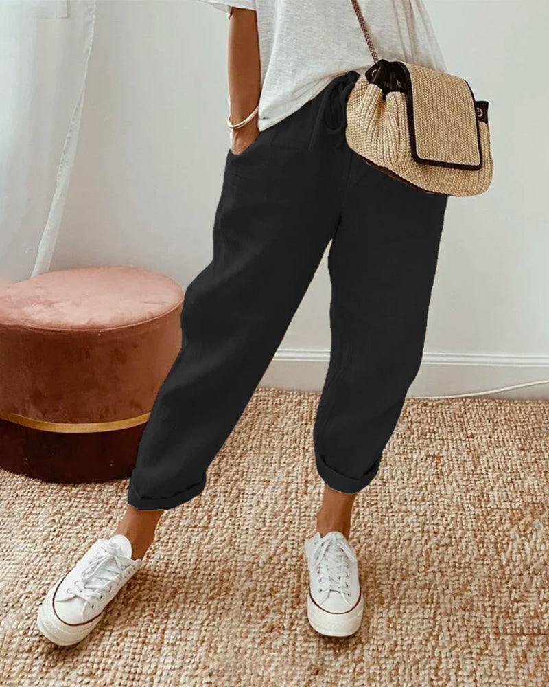 Rosalie | Waistband Trouser with Casual Fit and Versatile Style