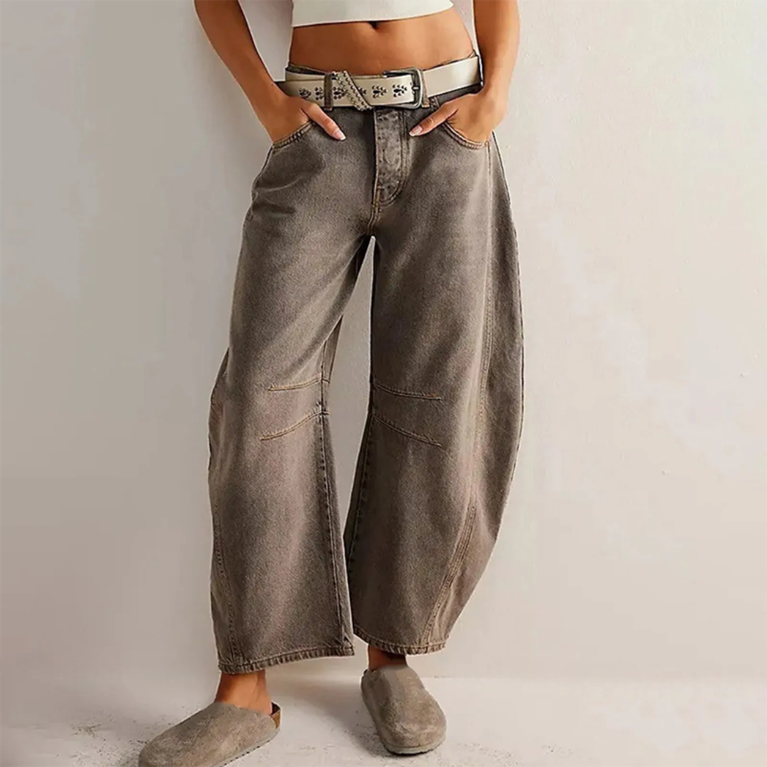 Tatum | Barrel Leg Jeans with High Waist and Relaxed Fit
