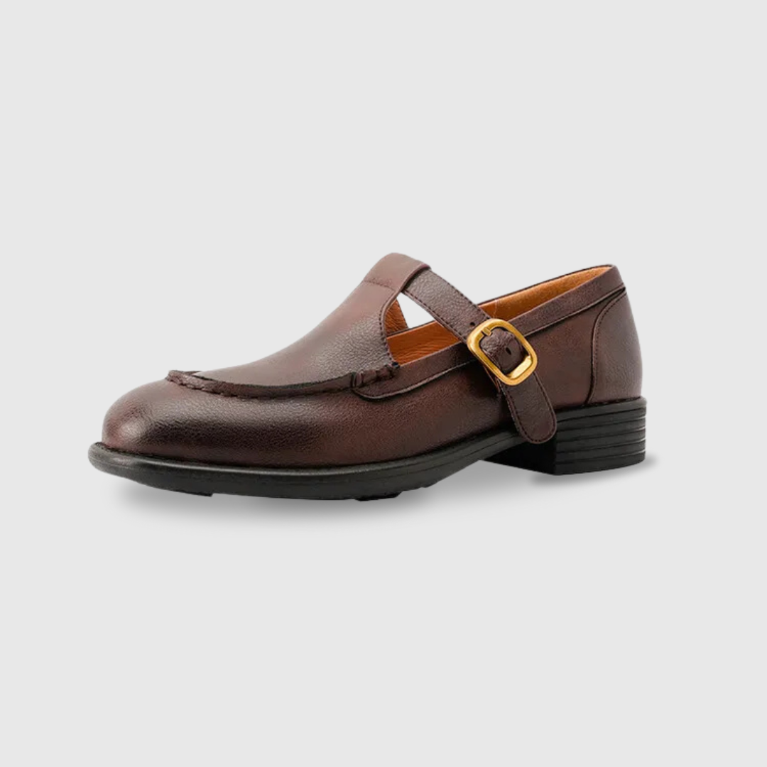 Women's Retro T-Strap Mary Jane Shoes with Round Toe and Low Heel