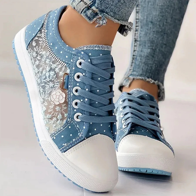 Women's Athletic Sneakers with Supportive Design and Breathable Mesh