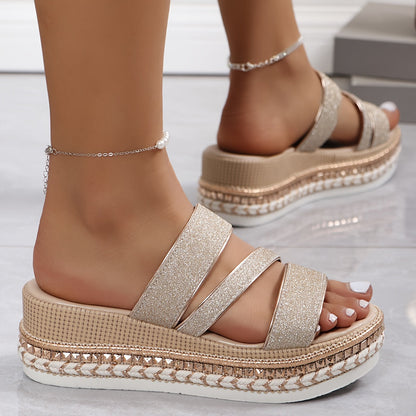 Women's Spring Sandals with Cushioned Footbed and Adjustable Straps