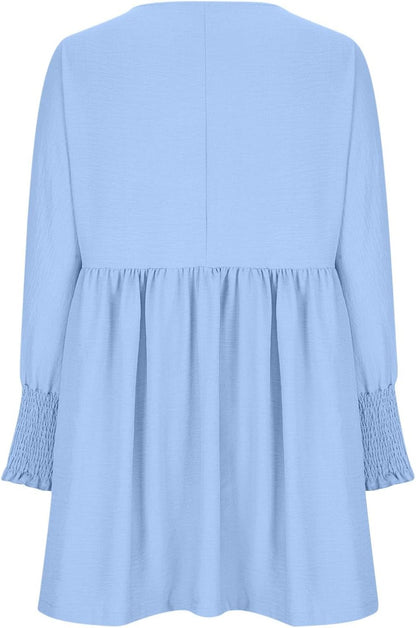 Women's Summer Day Dress with Ruched Design and Adjustable Straps