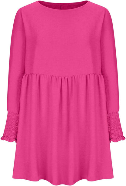 Women's Summer Day Dress with Ruched Design and Adjustable Straps