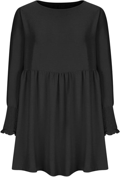 Women's Summer Day Dress with Ruched Design and Adjustable Straps