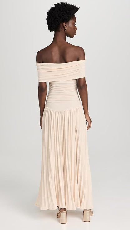 Chic Flowy Flattering Lightweight Fabric Maxi Dress for Effortless Summer Wear