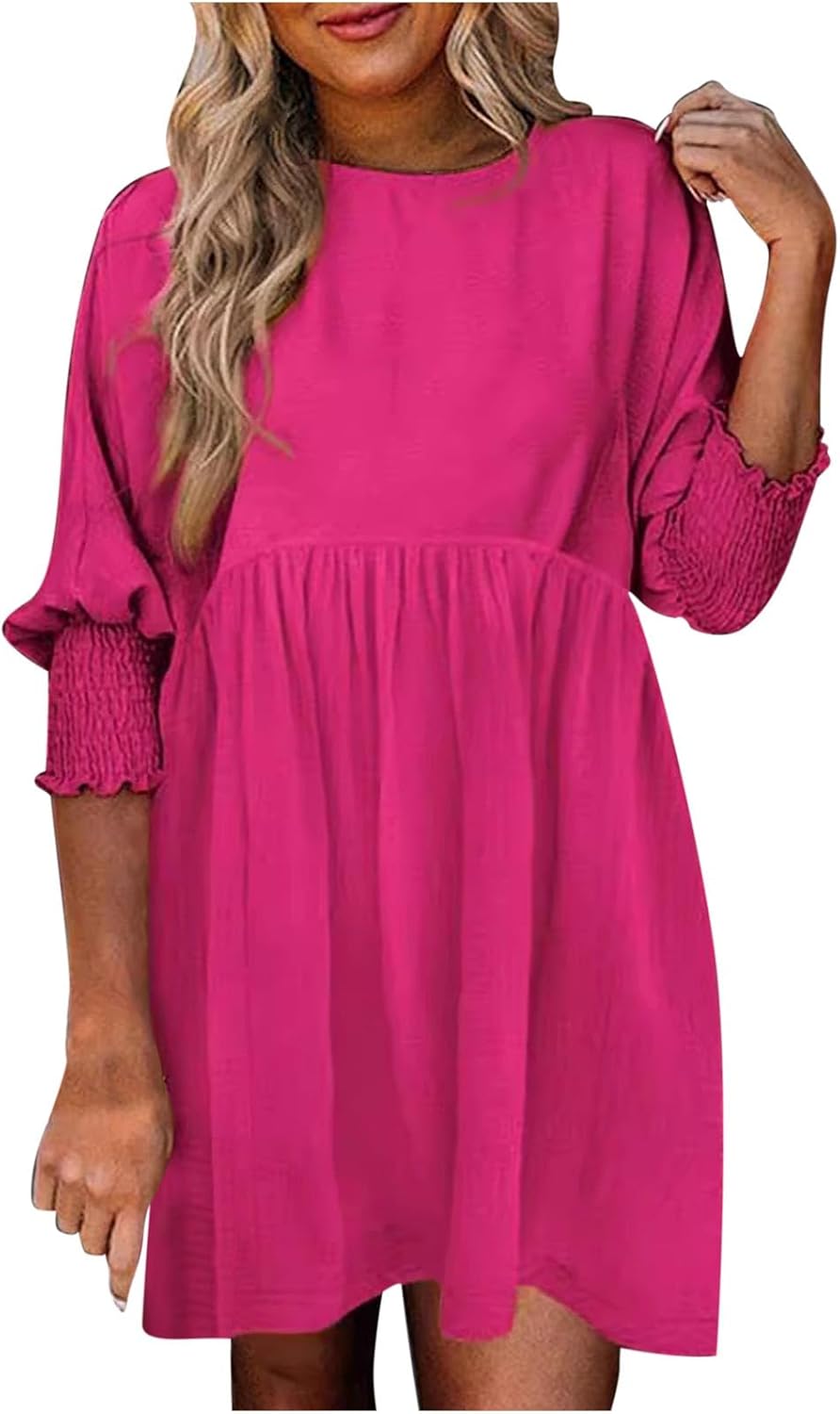 Women's Summer Day Dress with Ruched Design and Adjustable Straps