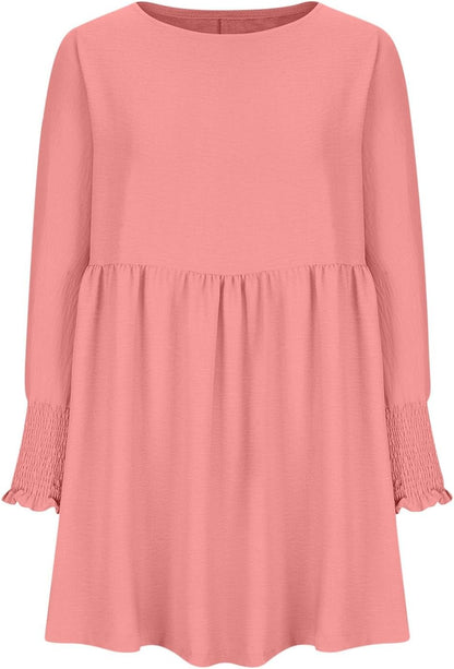 Women's Summer Day Dress with Ruched Design and Adjustable Straps