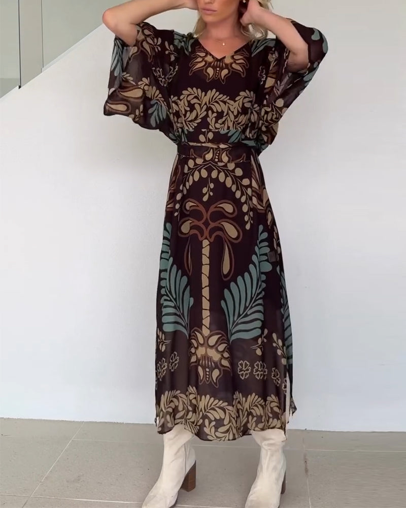 Liora | Breathable Cotton Blend Maxi Dress