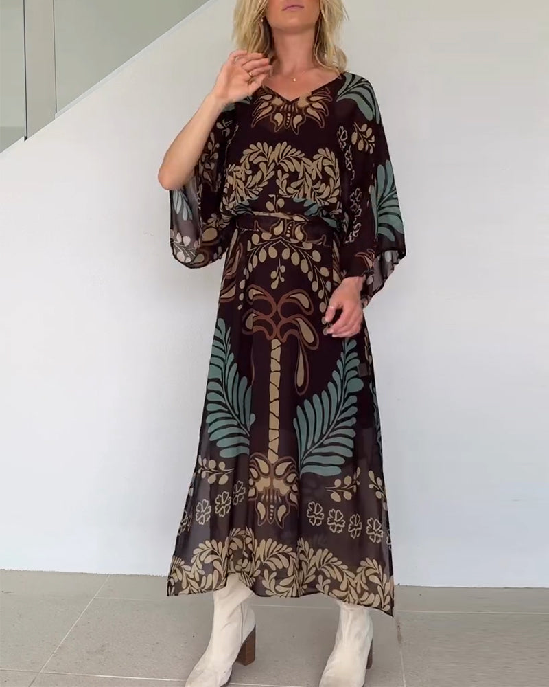 Liora | Breathable Cotton Blend Maxi Dress