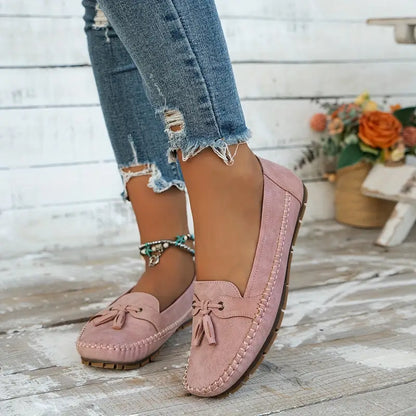 Women's Soft Loafers with Cushioned Insole and Flexible Sole