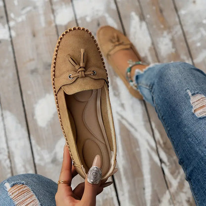Women's Soft Loafers with Cushioned Insole and Flexible Sole