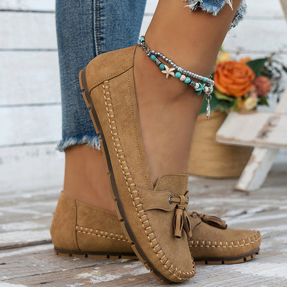 Women's Soft Loafers with Cushioned Insole and Flexible Sole