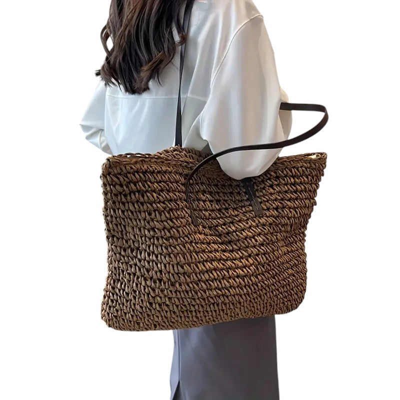 Women's Beach Bag with Ample Storage and Durable Design