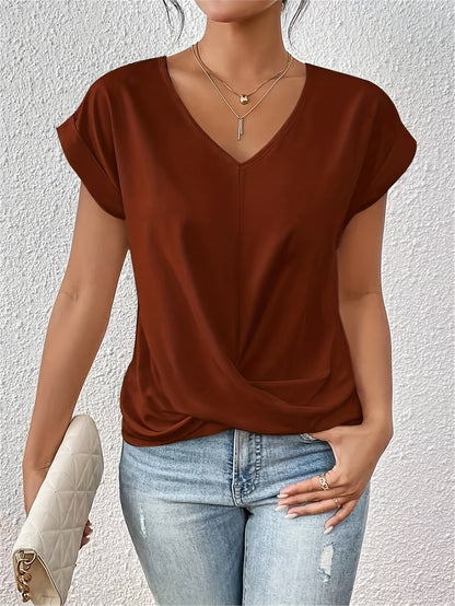 Cleo | Casual Sweetheart Neckline T-Shirt