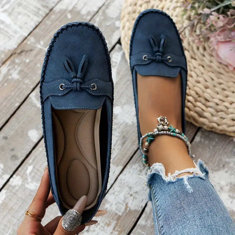 Women's Soft Loafers with Cushioned Insole and Flexible Sole