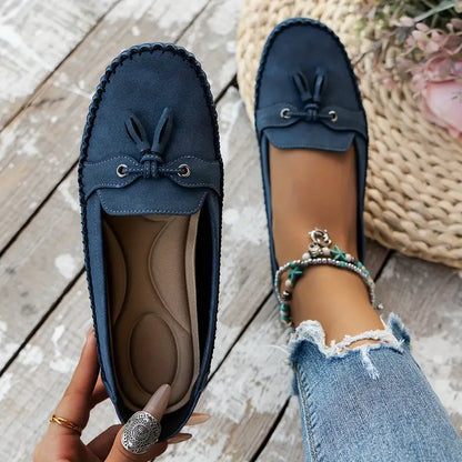 Women's Soft Loafers with Cushioned Insole and Flexible Sole