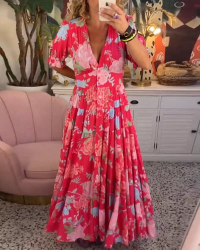 Women's Maxi Dress with Soft Fabric and Flowing Design