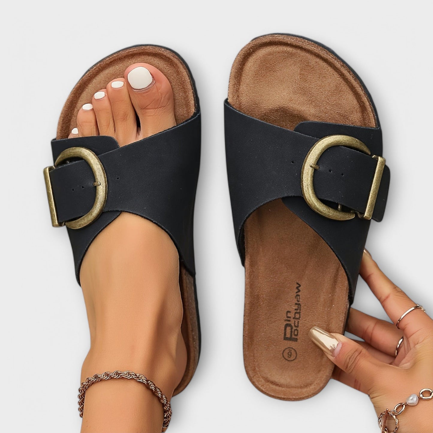 Women's Casual Sandals with Adjustable Straps and Cushioned Sole