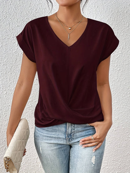 Cleo | Casual Sweetheart Neckline T-Shirt