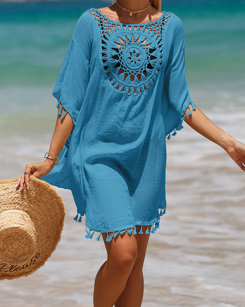Women's Beach Cover-Up with Lightweight Fabric and Relaxed Fit