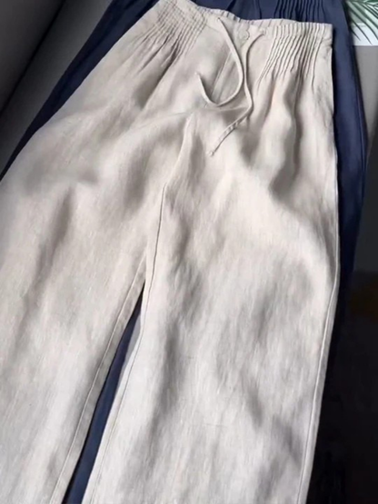 Nylah | Wide-Leg Trousers with Elastic Waist and Lightweight Fabric